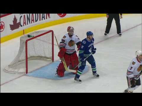 Marty Turco Cheapshot on Ryan Kesler - 02.04.11 - HD