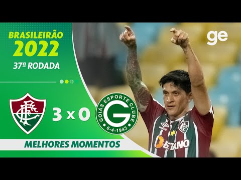 Gols e lances de Fluminense x Goiás