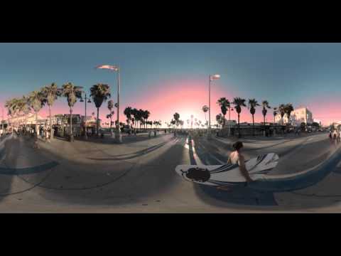 360 Sunset on Venice Boardwalk