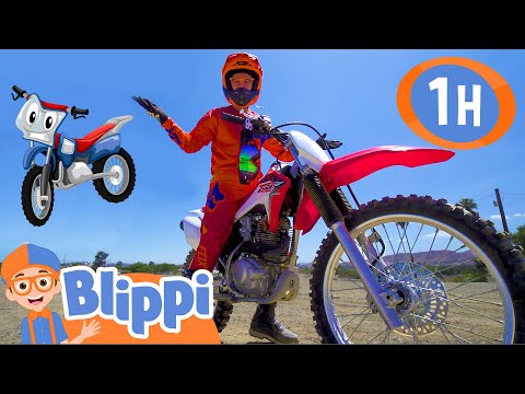 Blippi Explores a Motorcycle | 1 HOUR BEST OF BLIPPI | Educational Videos for Kids | Blippi Toys