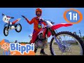 Blippi Explores A Motorcycle 1 HOUR BEST OF BLIPPI Educational Videos For Kids Blippi Toys