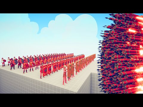 SHIELD ARMY vs OP RANGED UNITS | TABS - Totally Accurate Battle Simulator