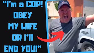r/IDontWorkHereLady - Karen Gets Her Husband Attack Me For Disobeying Her! He's a Cop!