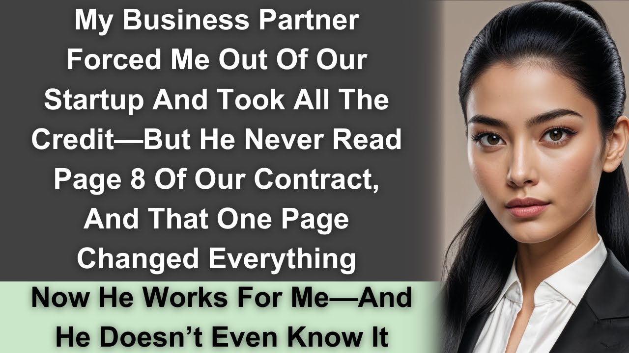 Partner Forced Me Out Of Our Startup, But Didn't Read Page 8 Of Our Contract