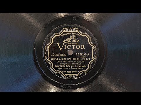 You're a Real Sweetheart • Roger Wolfe Kahn and His Orchestra (EMGCR Mark Xb Oversize Gramophone)