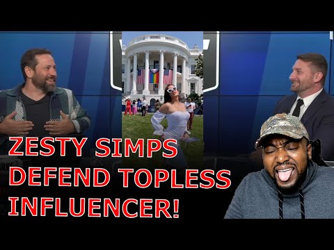 ZESTY TYT Hosts DEFEND WOKE Trans Activist Rose Montoya Going Topless At White House Pride Party!