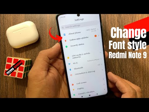 How To Change Font Style In Redmi Note 9 Pro Without Any Application