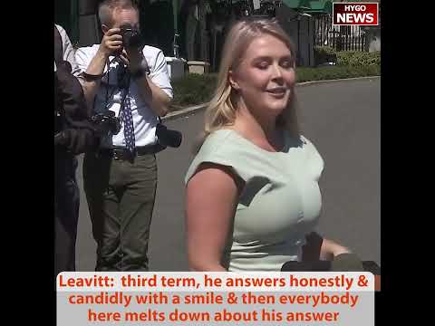 Leavitt: 'Everybody Melts Down' Over Third Term Question; Wednesday 'Liberation Day' -- First Rose Garden Event; 17 Terrorists Deported