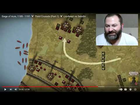 HistoryMarche Siege of Acre, 1189 1191 Third Crusade Part 2 Lionheart vs Saladin Kris reacts