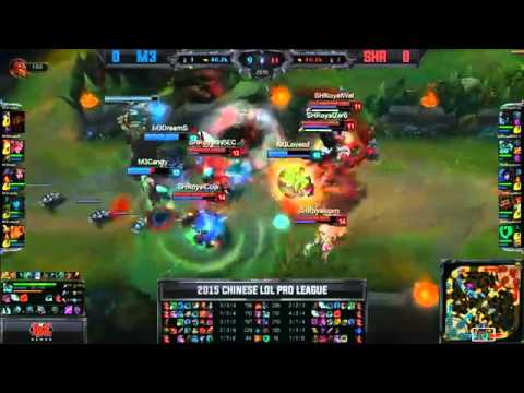 M3 Dade Leblanc VS SHR Insec Hecarim Game 1 Highlights   2015 Spring LPL W6D3
