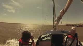 preview picture of video 'Felixstowe Ferry/Deben Bar Sailing (GoPro)'