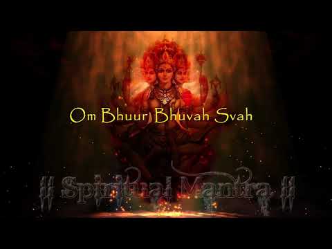 POPULAR GAYATRI MANTRA 108 TIMES   OM BHUR BHUVA SWAHA LYRICS   VERY BEAUTIFUL SONG  FULL SONG 1080P