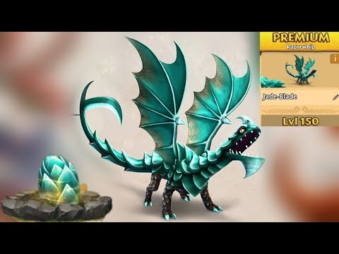 Jade-Blade (Premium Razorwhip) Max Level 150 Titan Mode - Dragons:Rise of Berk New Update
