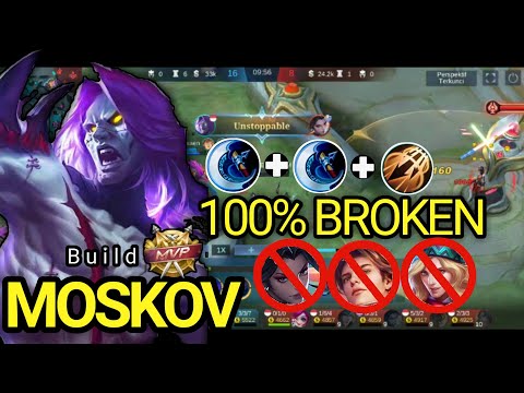 Moskov Best Build Sidelane | AUTO CARRY!! ~ Mobile Legends