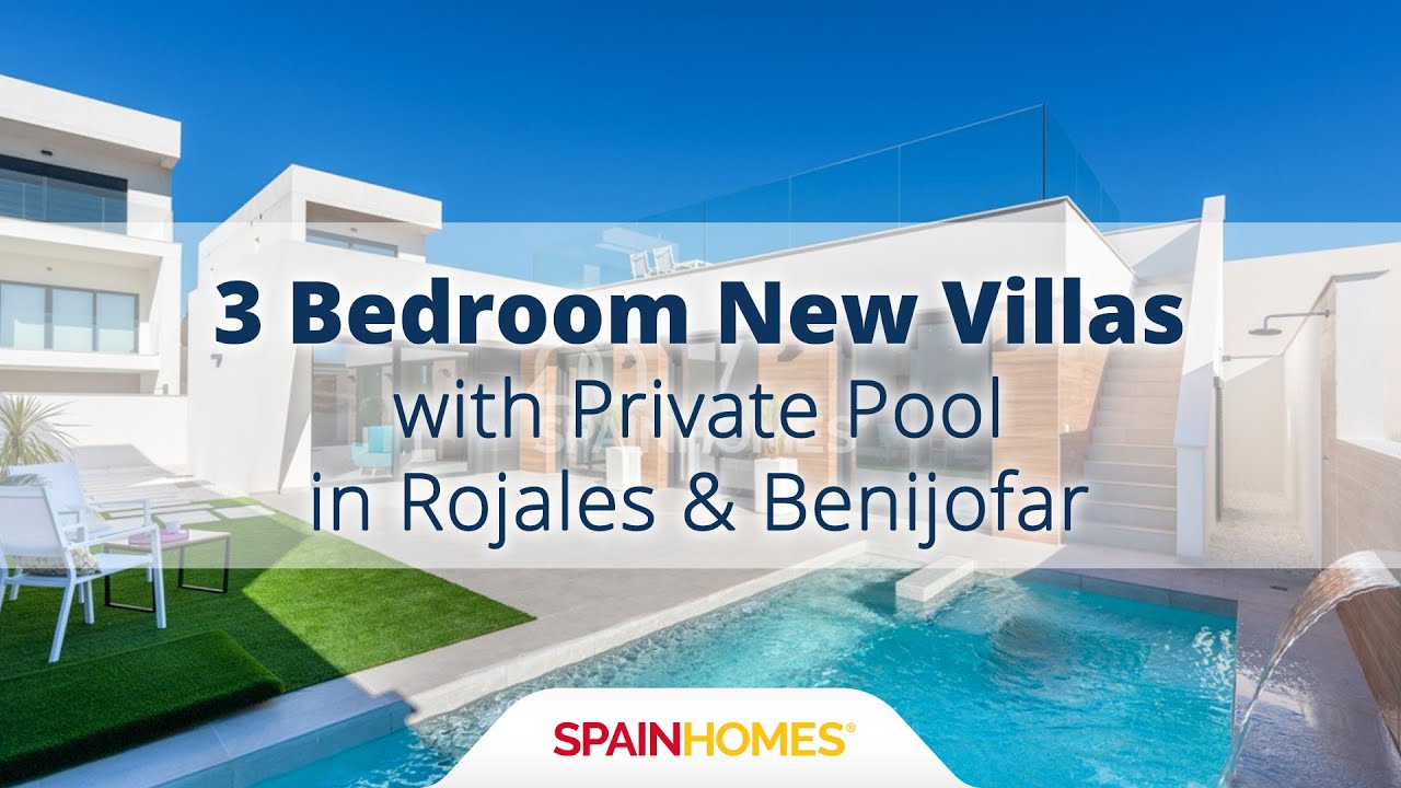 3 Bedroom New Villas with Private Pool in Rojales & Benijofar