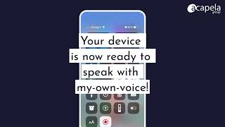 Voice banking : Easily install your voice package on your iOS device