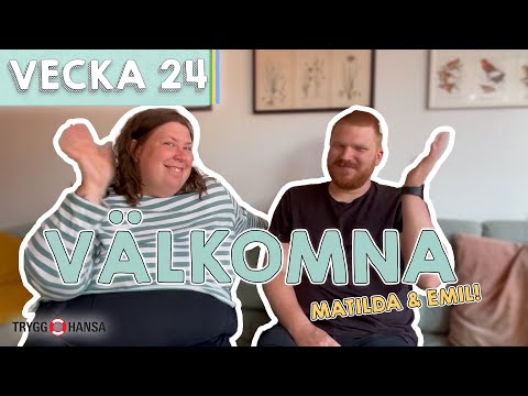 "JAG ÄR TJOCK & GRAVID!"  - Matilda & Emil vecka 24