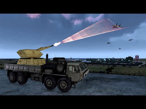 Russian SU-57 Shot Down by German Mantis C-ram - Military Simulation Arma 3