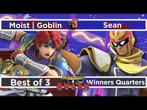 Sean (Captain Falcon) vs Moist | Goblin (Roy) Winners Quarters - Boardwalk Smash #35 - SSBU