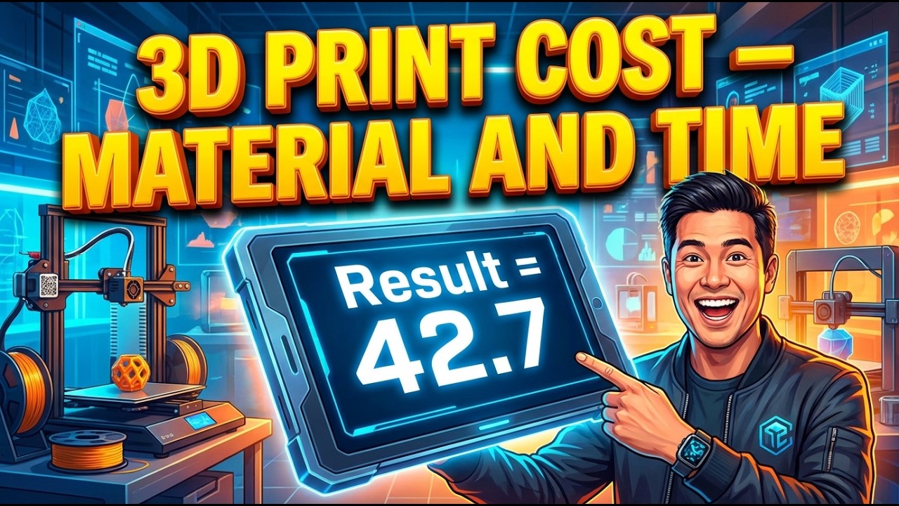 3D Print Cost Calculator — Material and Time