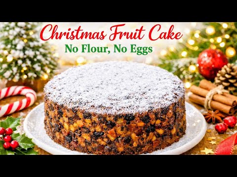 Perfect for Christmas! Easy Eggless Cake You Can Make Today
