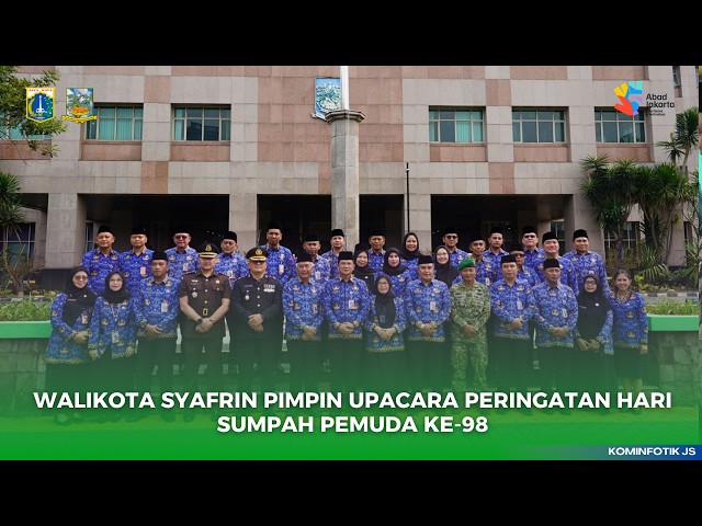 WALIKOTA SYAFRIN LIPUTO PIMPIN UPACARA PERINGATAN HARI SUMPAH PEMUDA KE-98