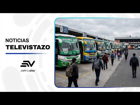 ¡Se agrava el paro en Latacunga! Caos y caminatas por suspensión de buses  | Televistazo | Ecuavisa