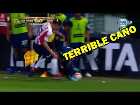 TERRIBLE CAÑO DE BEBELO REYNOSO VS JUNIOR. COPA LIBERTADORES. 04/04/2018.