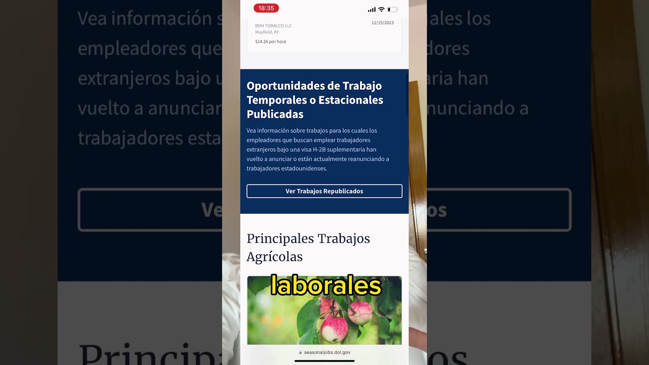LINK PARA BUSCAR TRABAJOS TEMPORALES EN ESTADOS UNIDOS 🇺🇸: seasonaljobs.dol.gov