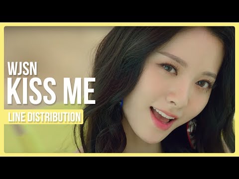 Cosmic Girls (WJSN) - KISS ME Line Distribution (Color Coded)