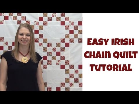Easy Irish Chain Quilt Pattern - Fat Quarter Quilt or Jelly Roll Quilt
