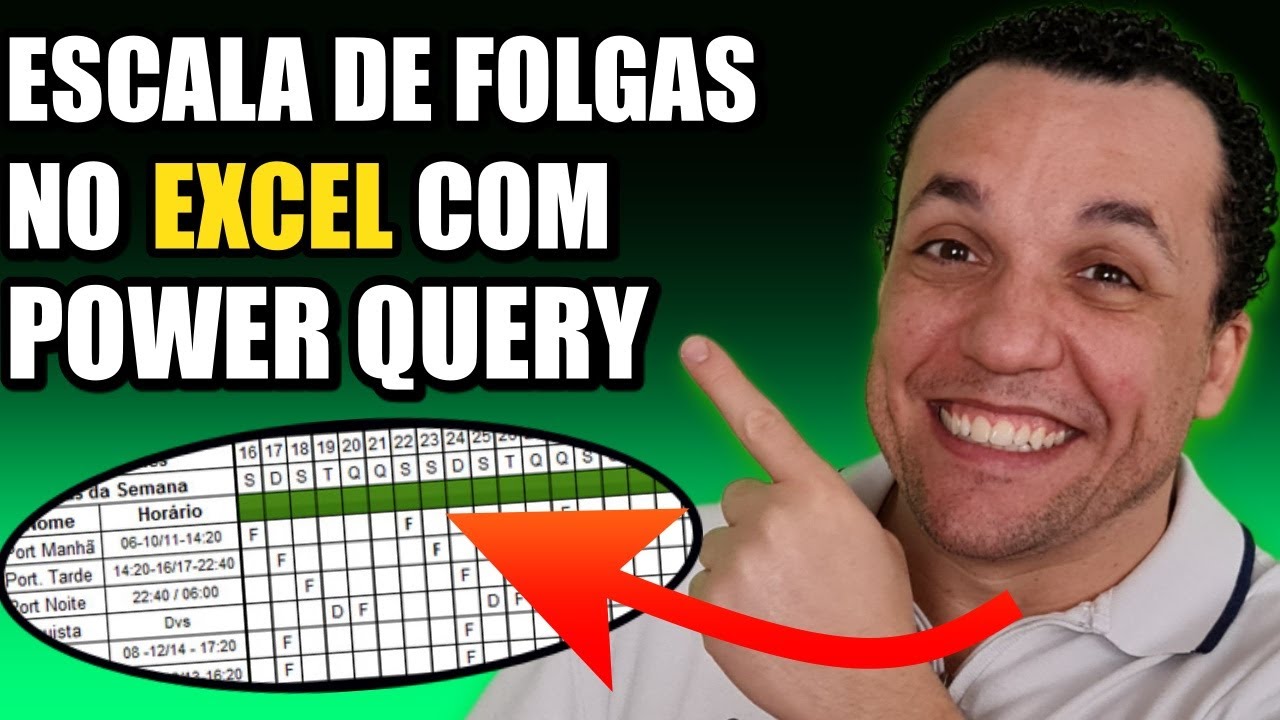 Escala de Folgas no Excel com Power Query (Passo a passo)