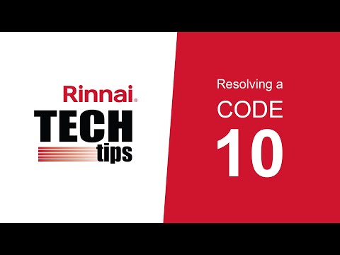 Rinnai Error Code 10