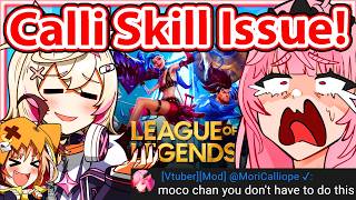 Calli Opens Gigi and Mococo's League Of Legends Strea【Hololive】