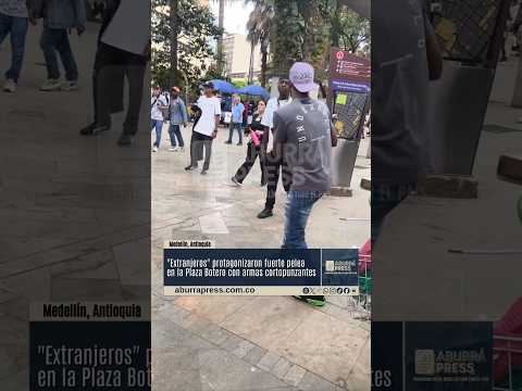 Tensión en inmediaciones de Plaza Botero, Medellín
