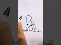 how to draw A stick boy sad 😞sit on tha rock #yrshorts #trending #magical drowning #sad