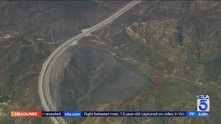 Bronco Fire prompts SigAlert in Cajon Pass