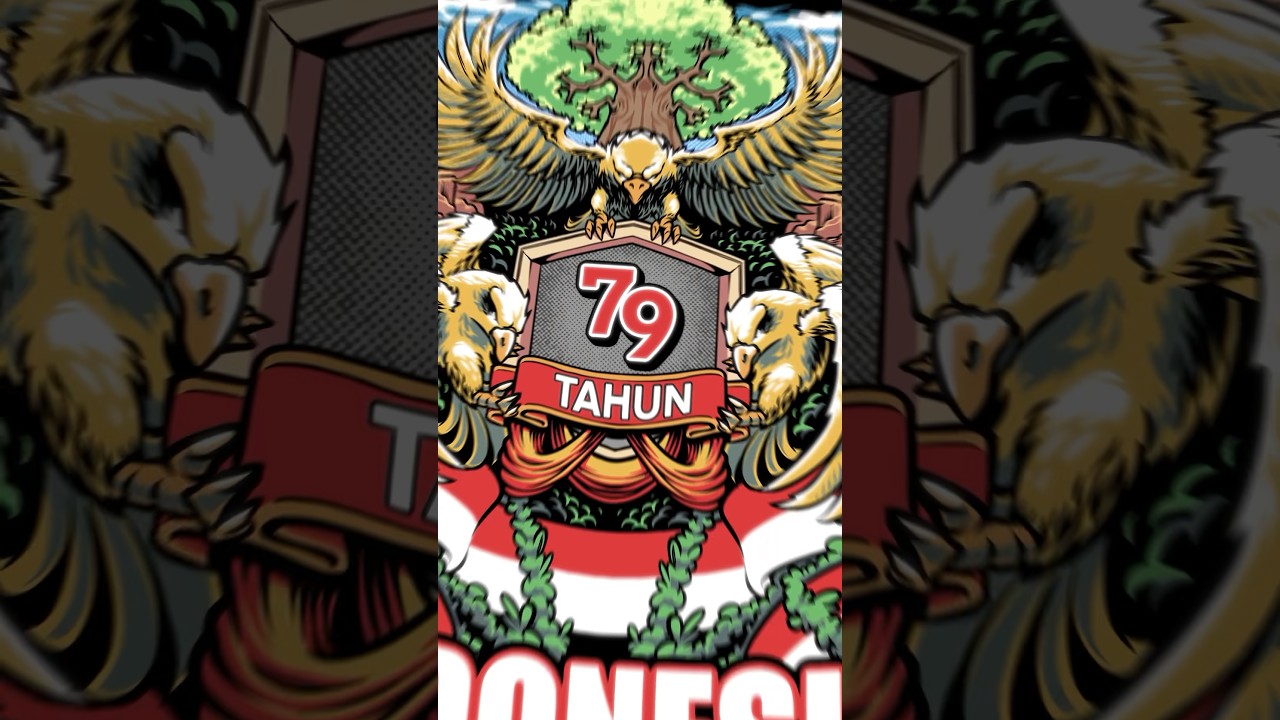 This illustration is a special tribute for Indonesia’s 79th anniversary #indonesia #ikn #79th