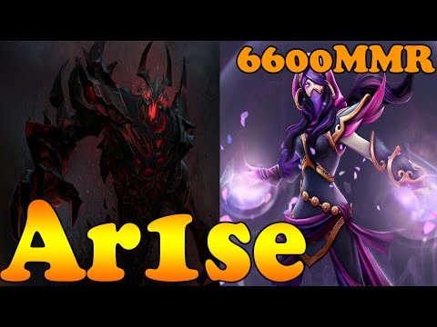 Dota 2 - Ar1se 6600 MMR Plays Shadow Fiend And Templar Assassin - Ranked Match Gameplay!