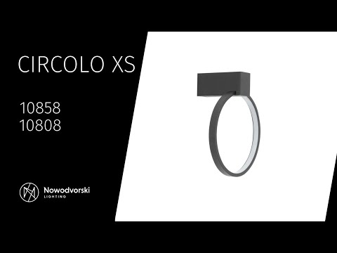 Настінний світильник Nowodvorski 10808 Circolo LED XS 1x9W 3000K 190Lm IP20 Bl
