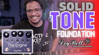 Video thumbnail for Solid TONE Foundation! DryBell The Engine Preamp + Boost Pedal by Perfecto De Castro