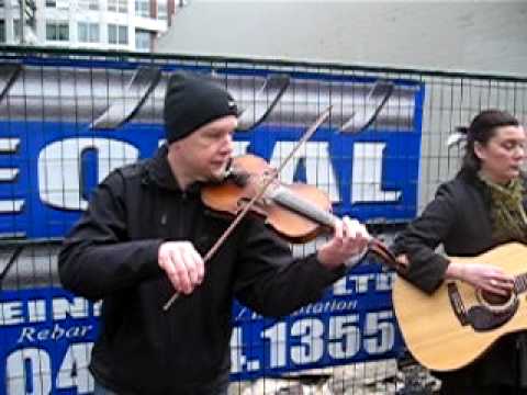Cary Grigg busking at Vancouver Celtic Festival 2007