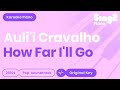 How Far I Ll Go Moana Auli I Cravalho Piano Karaoke