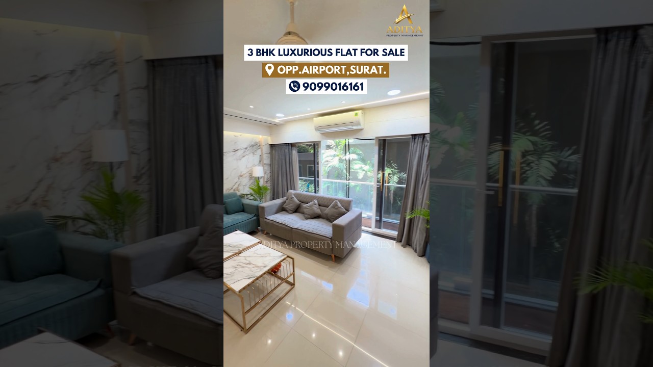 3 BHK Luxurious Flat For Sale - Opp.Airport, Dumas, Surat. in Dumas, Surat — photo 1 of 14