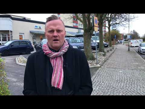 Joakim Palmkvist på plats dagen efter skottlossningen på Eriksfältsgatan