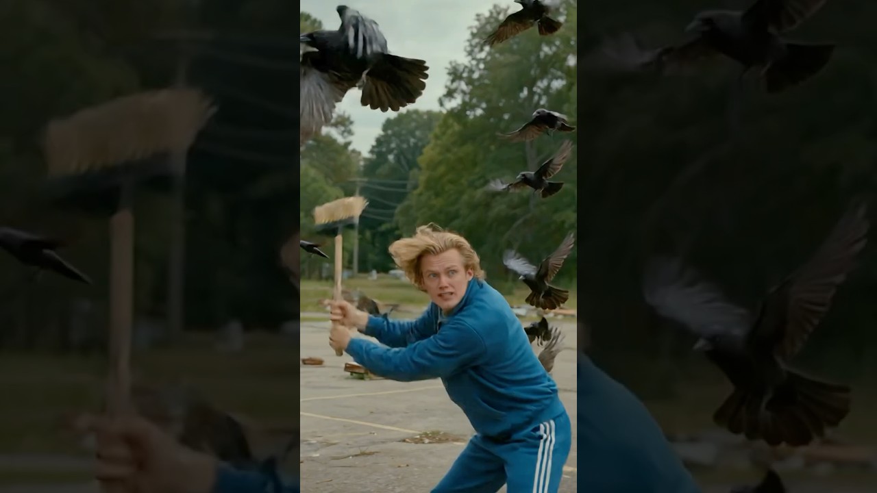 He Drove the Crows Away… to Save the Kitten #shorts #kitten #rescue