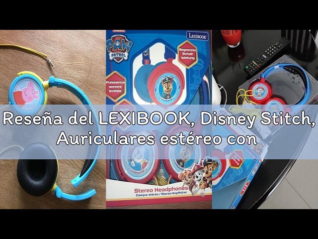 Vídeo relacionado con LEXIBOOK, Disney Stitch, Auriculares estéreo con Cable Stitch 3D, Plegables, Potencia de Sonido Limitada, HP015D
