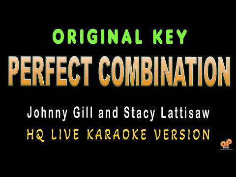 PERFECT COMBINATION - Johnny Gill and Stacy Lattisaw (HQ KARAOKE VERSION)