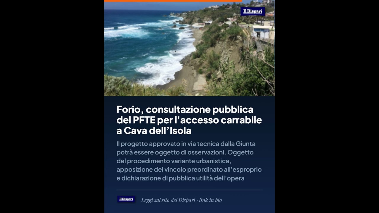 Forio, consultazione pubblica del PFTE per l'accesso carrabile a Cava dell’Isola