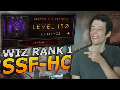 Diablo 3 - Season 29 Wizard Rank 1 GR150 SSF-HC